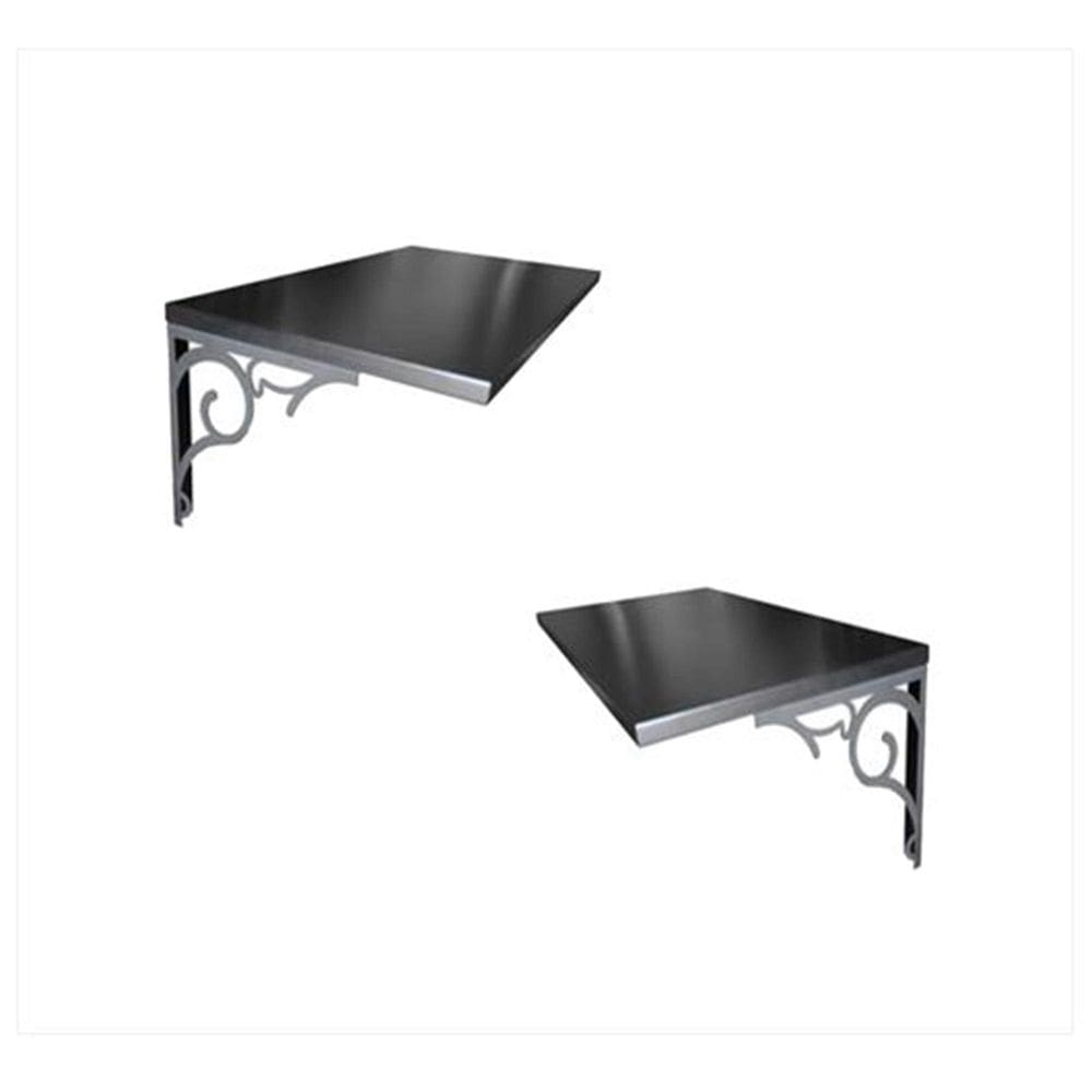 Kit 2 Prateleiras Mdf Mãos Francesas Em Metal Decorar 30X40