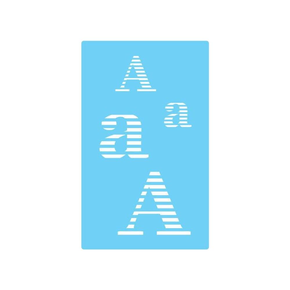 Stencil De Parede Tamako Alfabeto Letra A 55X90Cm - Ref 301