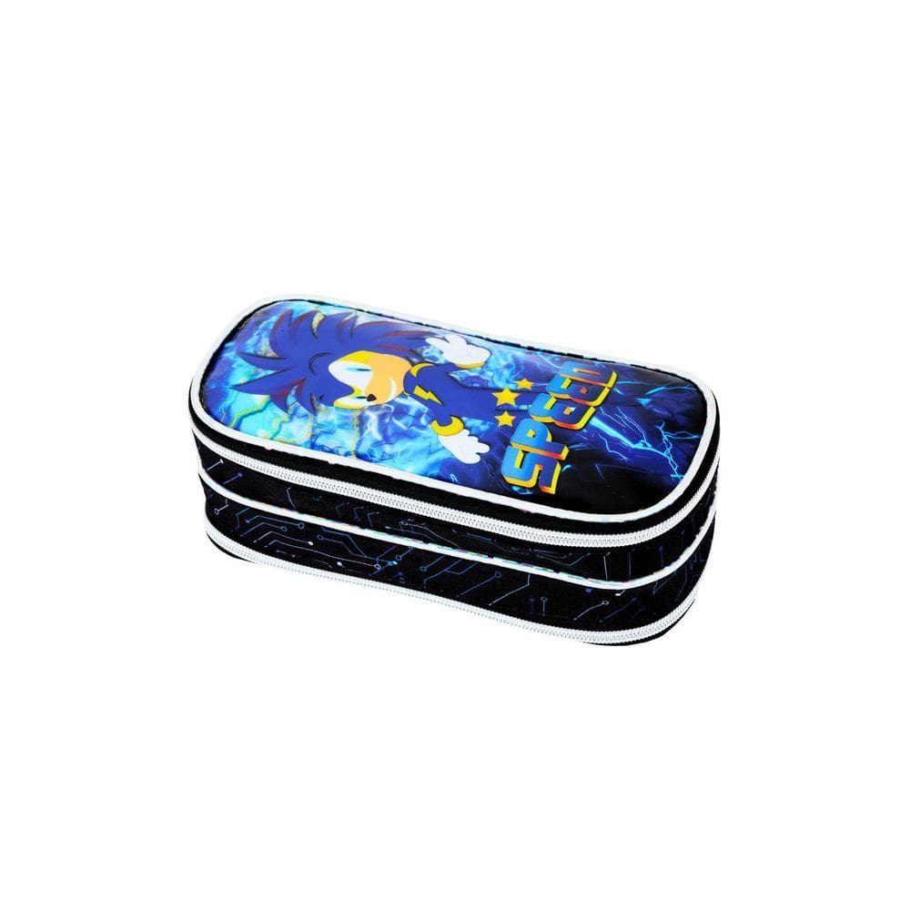 Estojo Duplo Escolar Speed Storm Sonic