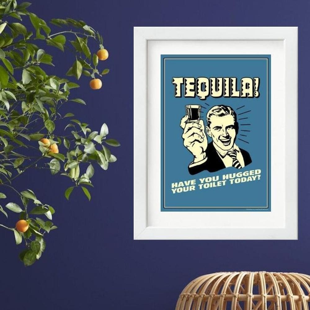 Quadro Vintage Tequila- 60X48Cm