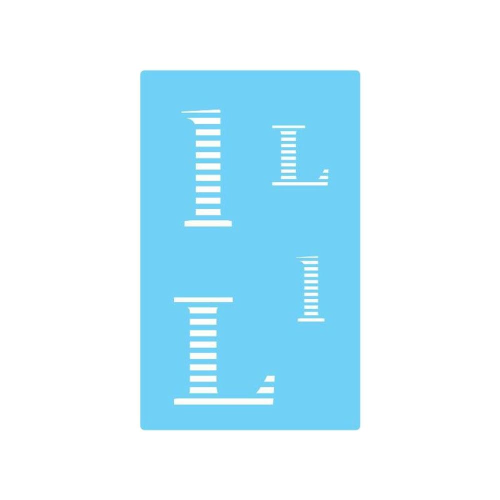 Stencil De Parede Tamako Alfabeto Letra L 55X90Cm - Ref 312