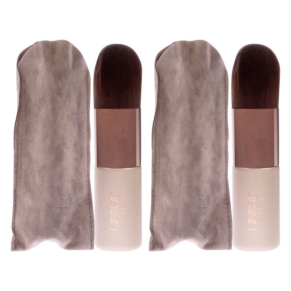 Foundation Kabuki Brush Delilah, pacote com 2 fibras sintéticas