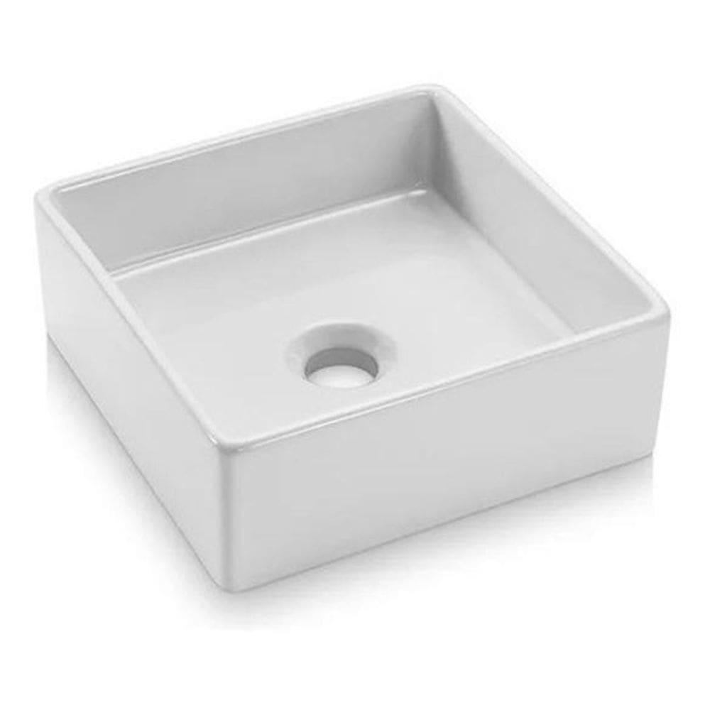 Cuba De Apoio Quadrada Branca 11X30X30 Nice Sensea - Branco