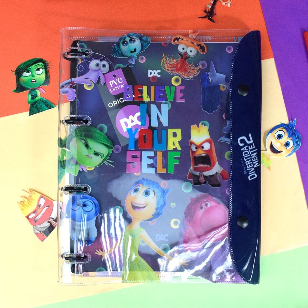 Caderno Fichário Divertidamente Argolado Dac 192 Folhas