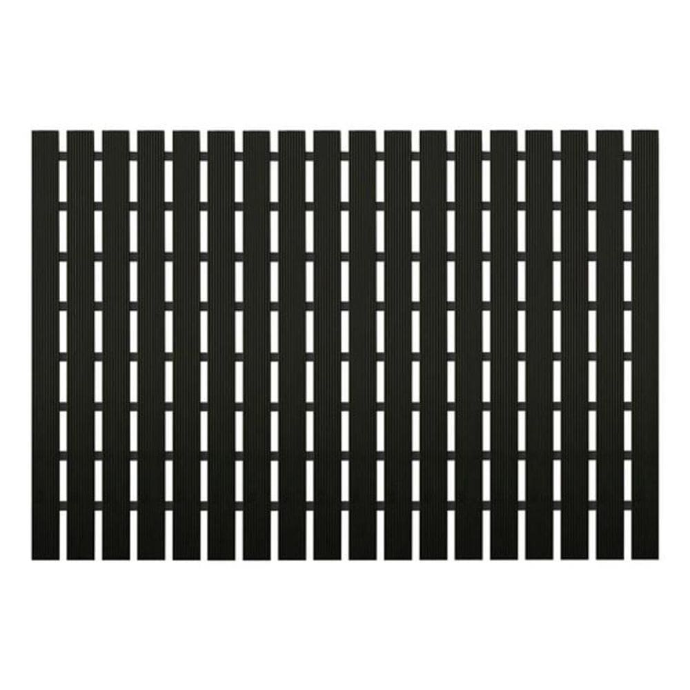 Tapete Deck Pvc 61X43Cm Retangular Preto Kapazi