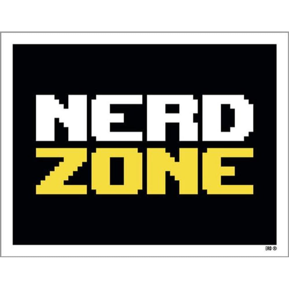 Kit 10 Placas Nerd Zone 36X46