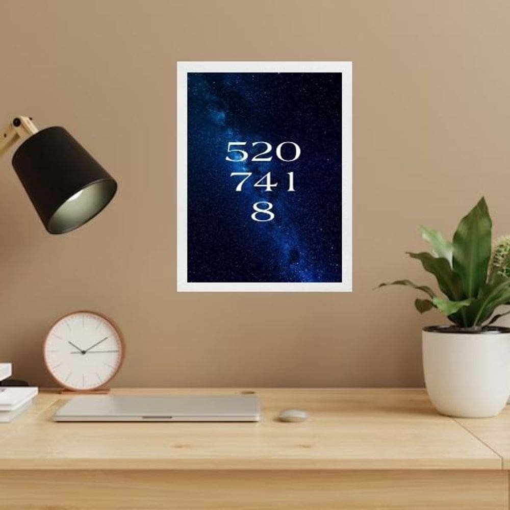 Quadro Código Dinheiro 520 741 8 33X24Cm - Com Vidro