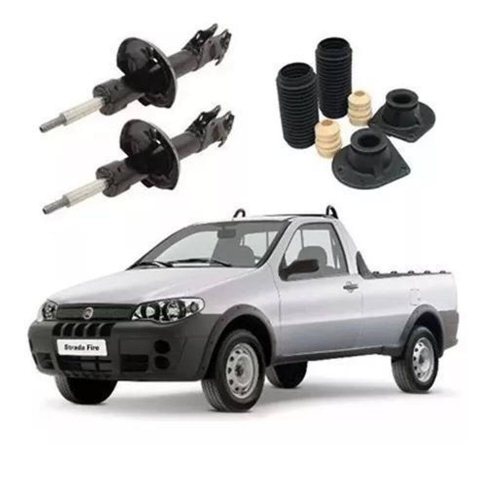 2 Amortecedor Dianteiro+ Kit Suspensão Strada 2008