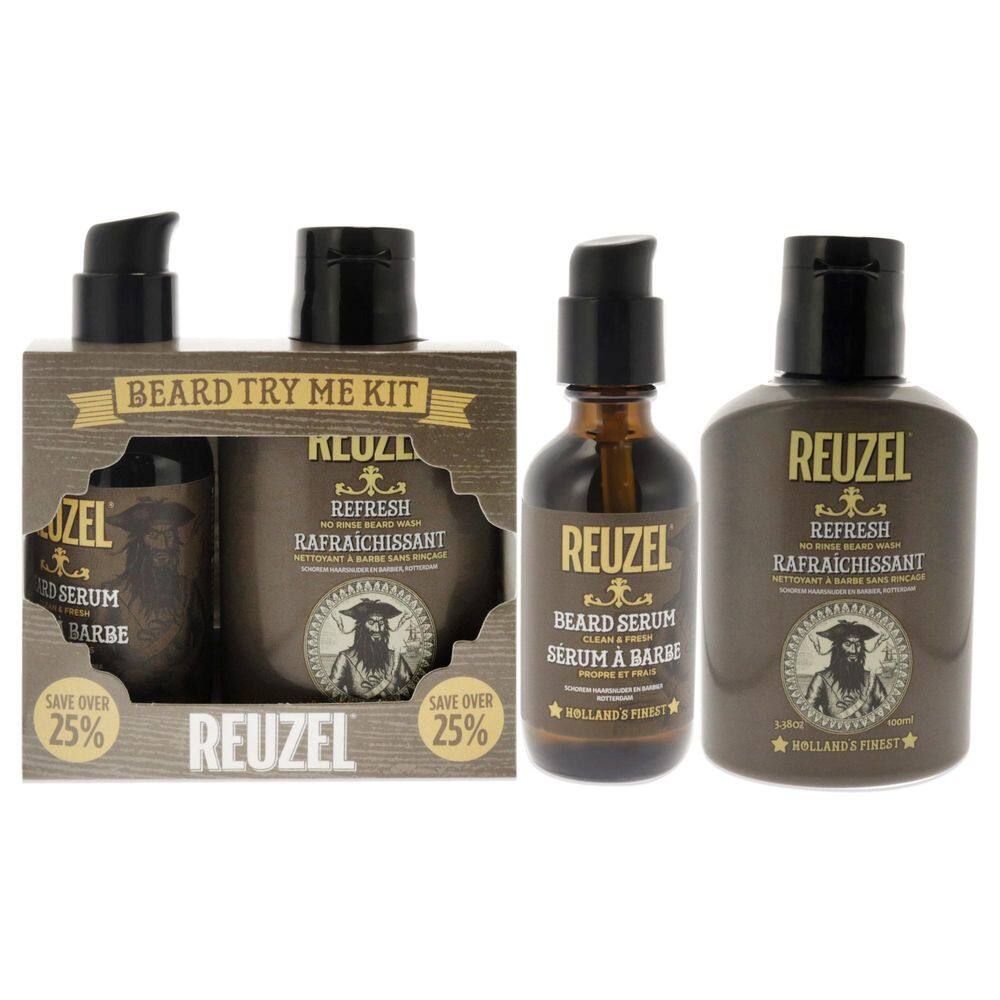 Kit Beard Try Me Reuzel Clean and Fresh, 2 unidades