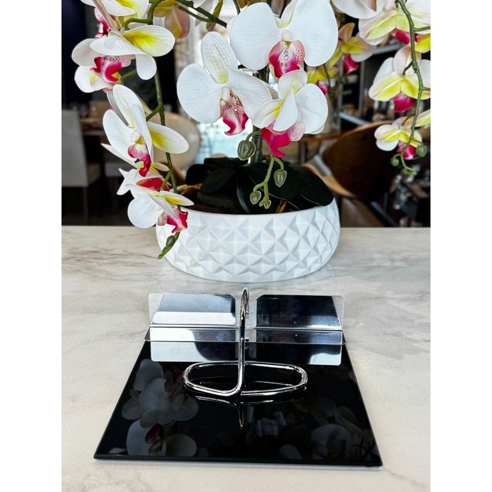 Porta Guardanapos Slim 180 X 180 Mm Preto