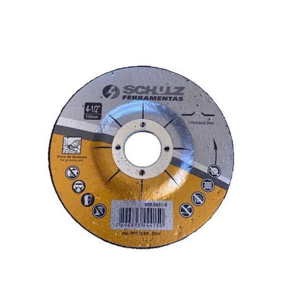 Discos Desbaste Alvenaria Com 10Pçs 115X4.0X22.2Mm - Schulz