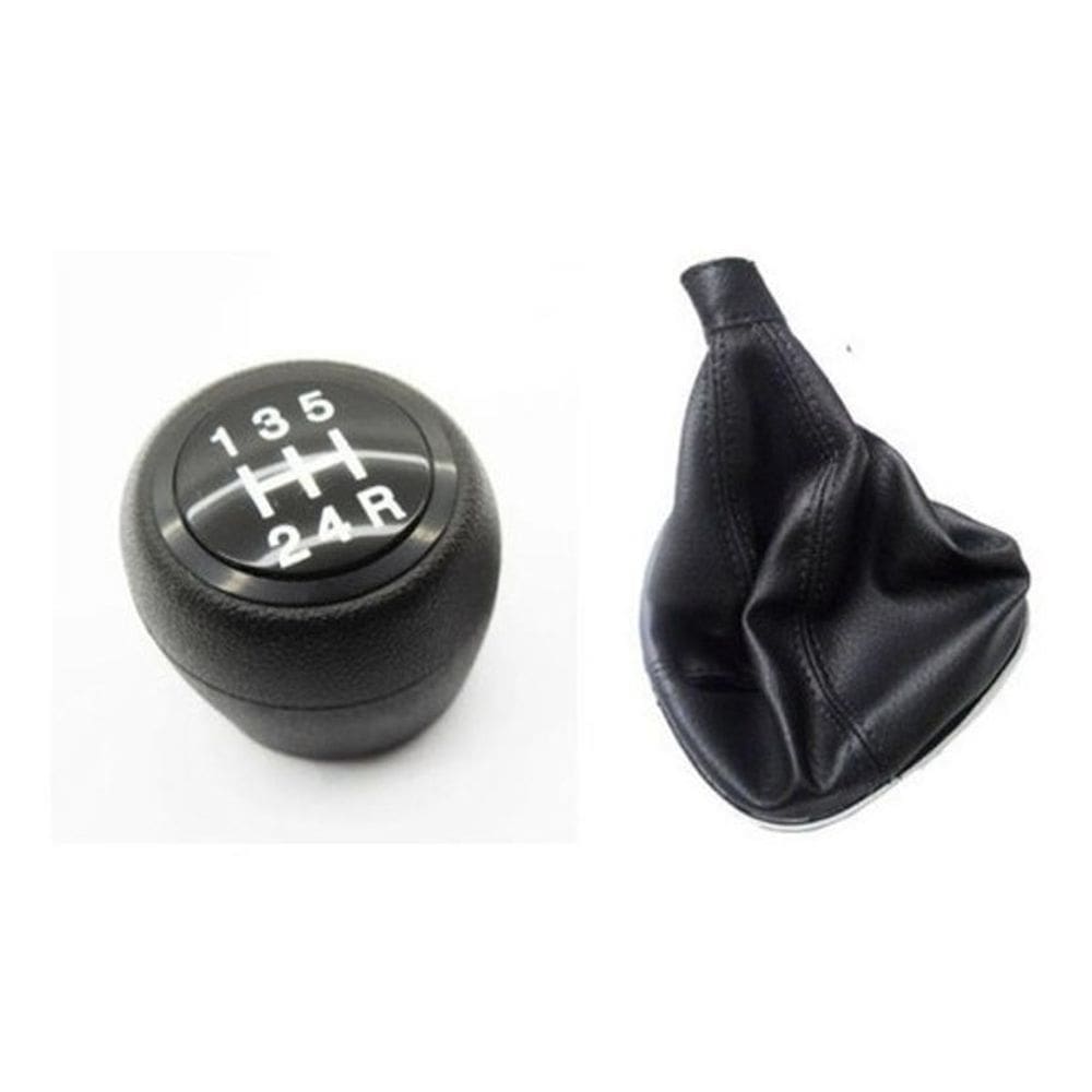 Coifa Câmbio + Manopla Preta Palio 2015 16 17 2018 Aro Prata