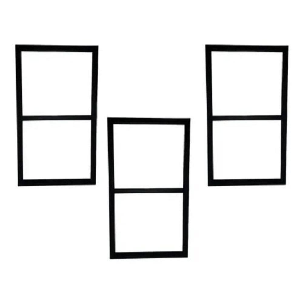 Suportes Duplo Estilo Industrial De Ferro 60X30 Kit 3 Peças