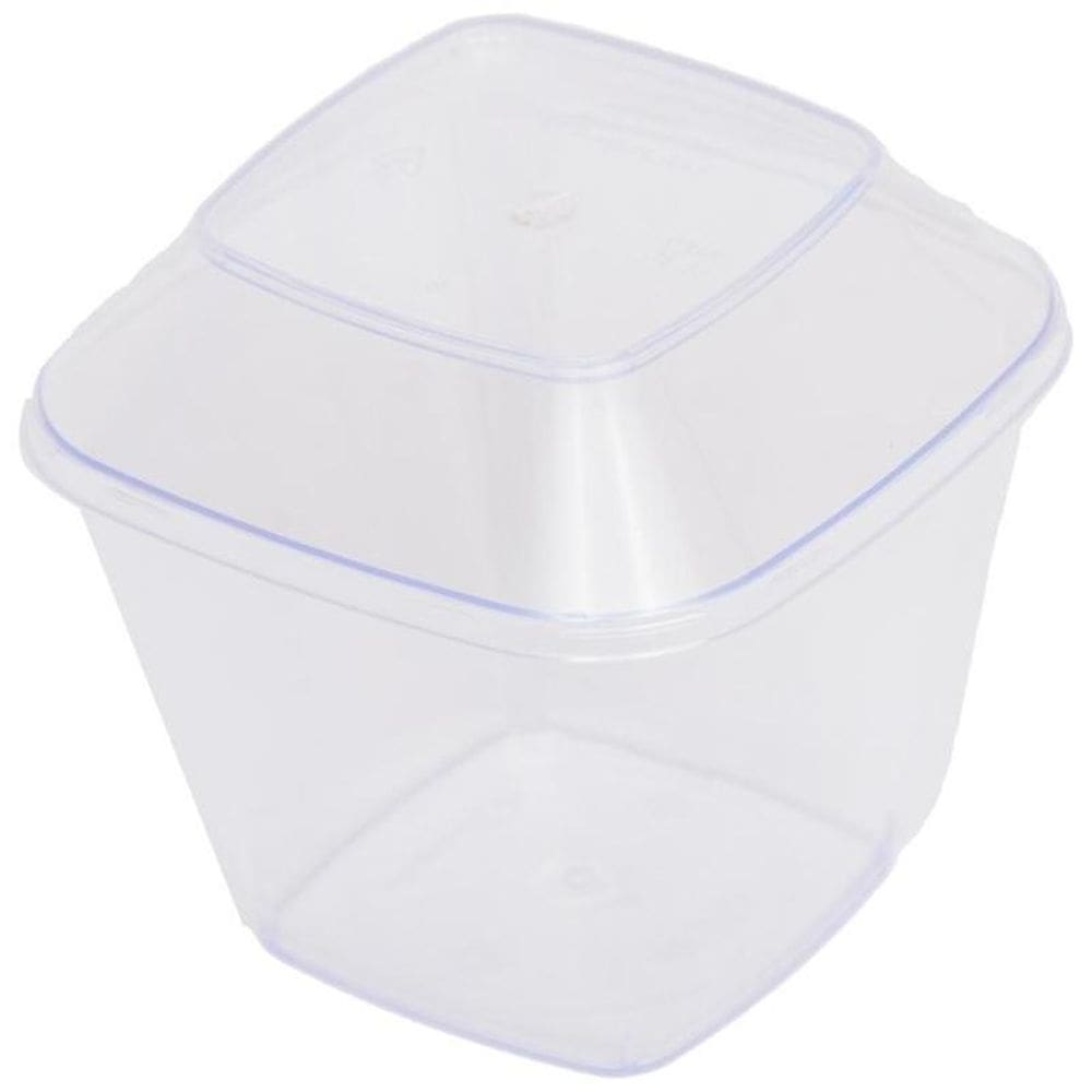 Pote Com Tampa Mousse Bolo Doce Festa 180Ml Strawplast C/240