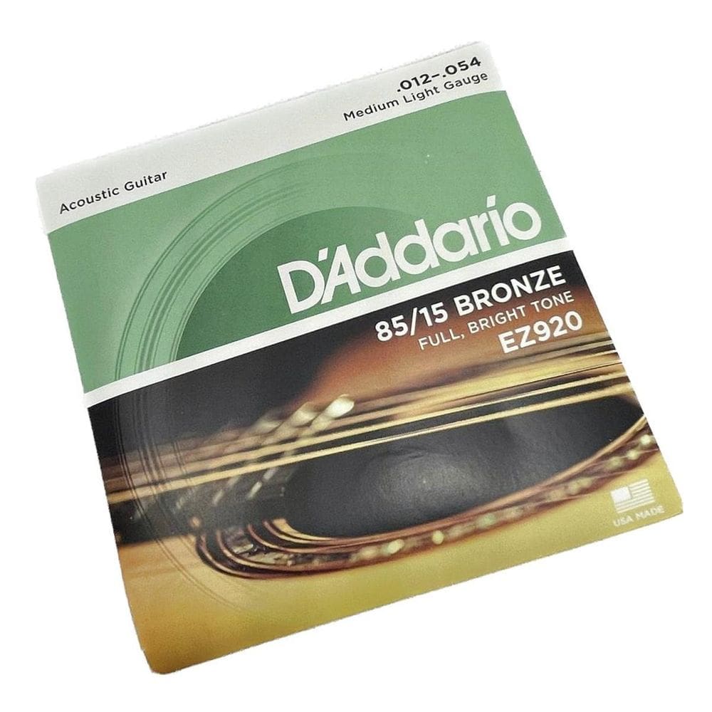 Encordoamento 012 Aço Bronze Daddario 12-54 Violão Ez920