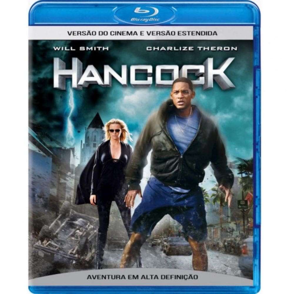 Blu-Ray - Hancock  Duas Versões  Will Smith Charlize Theron