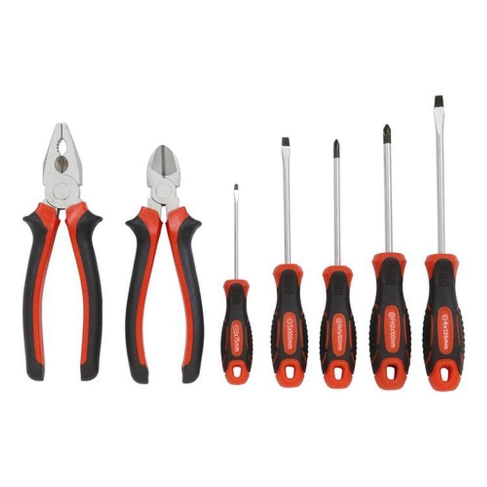 Kit Ferramentas - Alicates E Chaves De Venda - 7 Peças - Mp