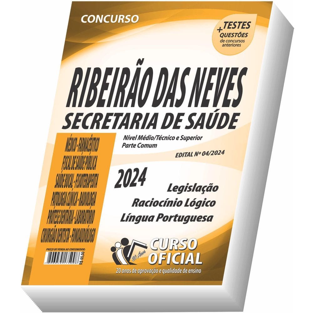 Apostila Ribeirão Das Neves Mg Nível Médio/Técnico/Superior