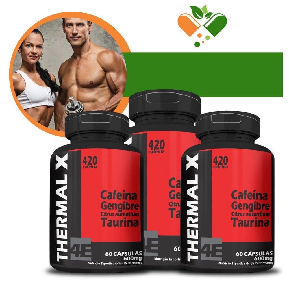 Kit Com 3 Thermal X 500Mg 60 Cápsulas