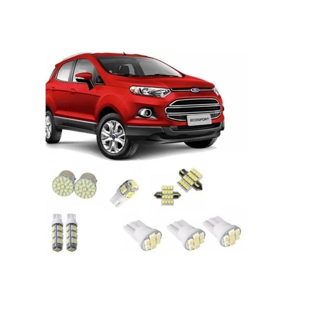 Kit Lampada Led Ford Ecosport Novo Tipo Xenon - Envio Já