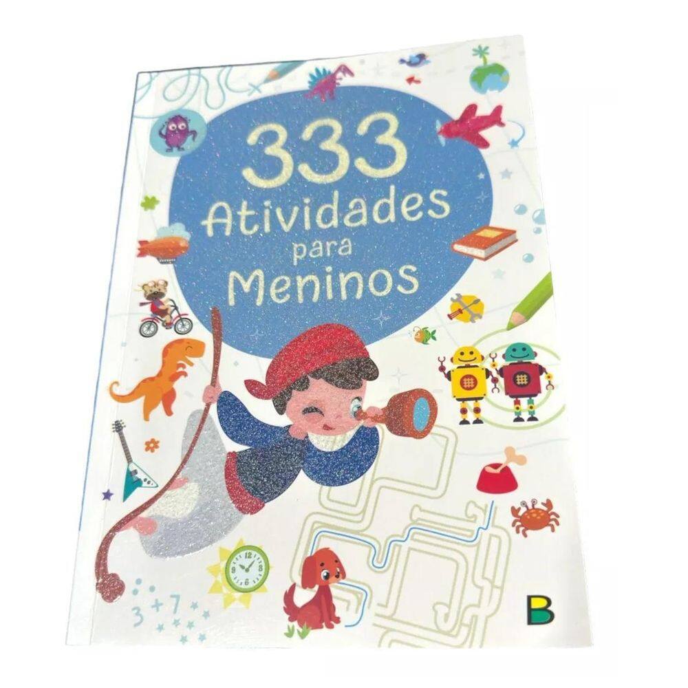 Livro Infantil 333 Atividades Para Meninos Jogos E Desenhos