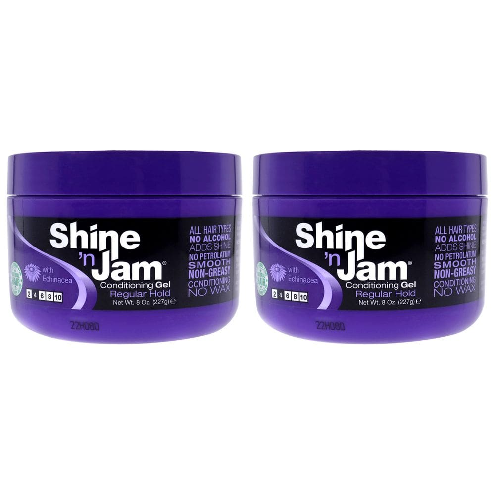 Gel Ampro Shine-n-Jam Regular Hold 236 ml, pacote com 2