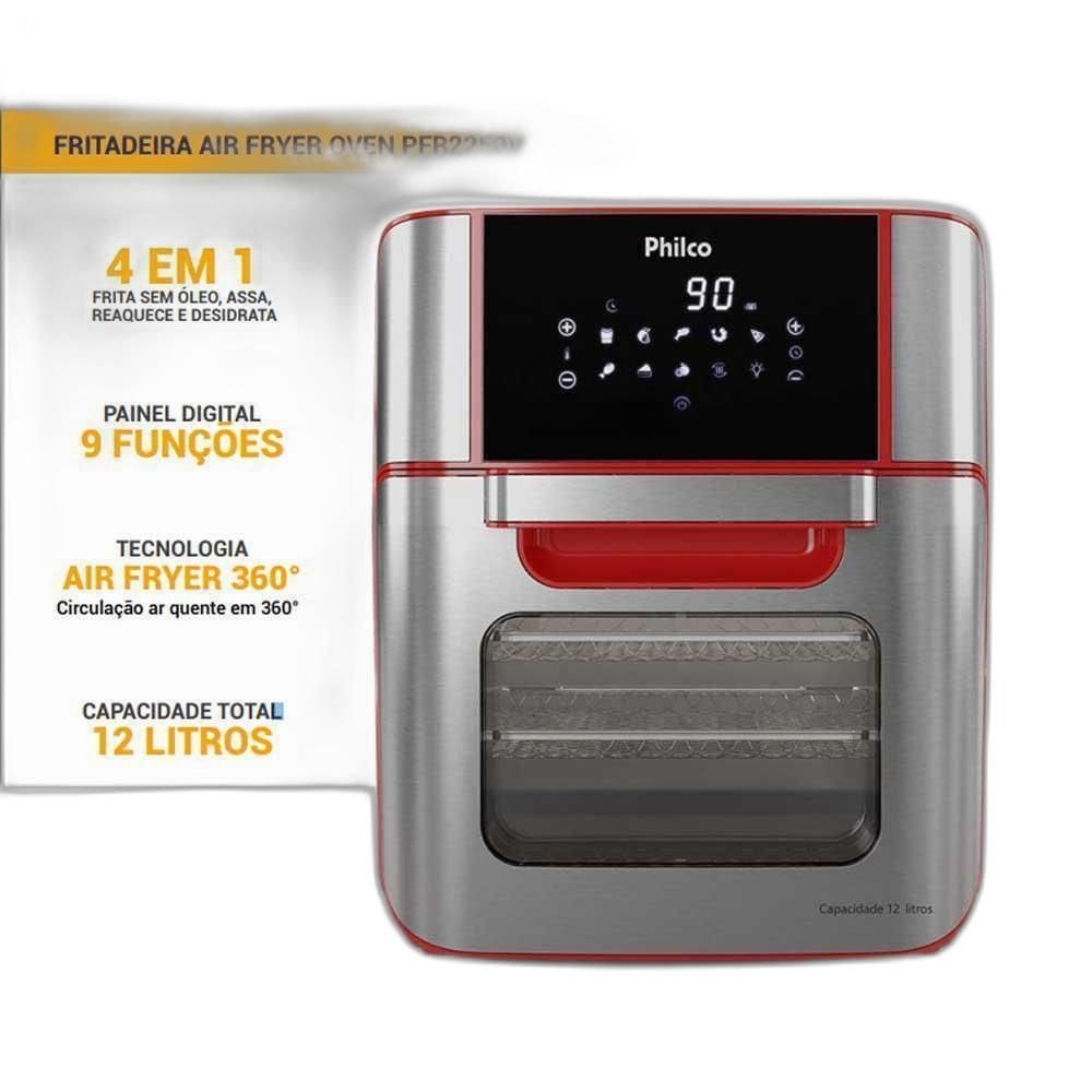 Fritadeira Air Fryer Oven Philco 12L 1800W Pfr2250V - 220V