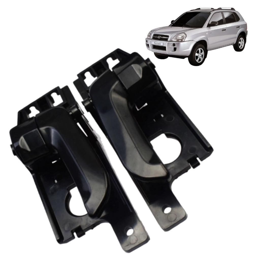 Par Puxador Maçaneta Interna Hyundai Tucson Preta