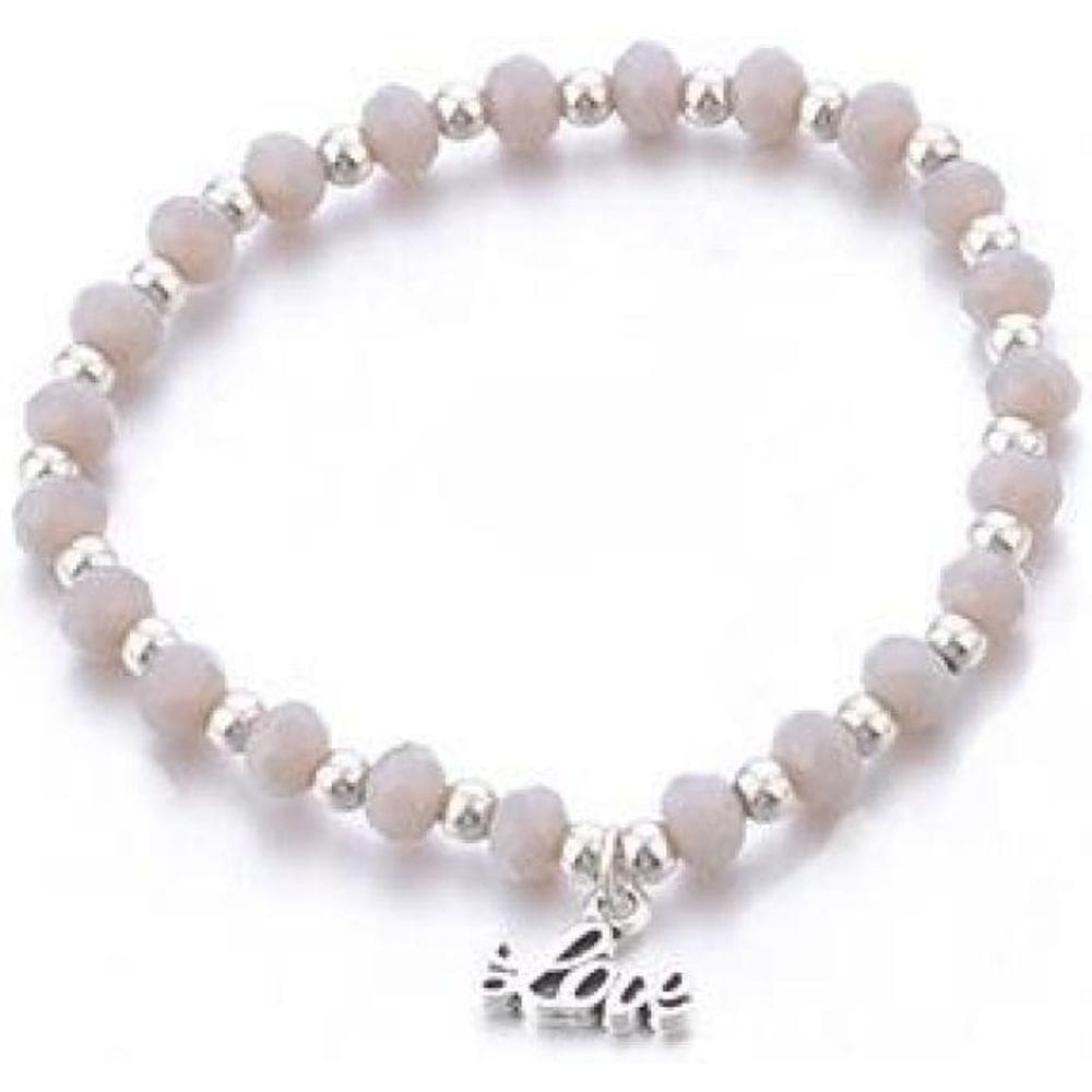 Pulseira 4 Peças Coração Love Infinito Prateado S3659