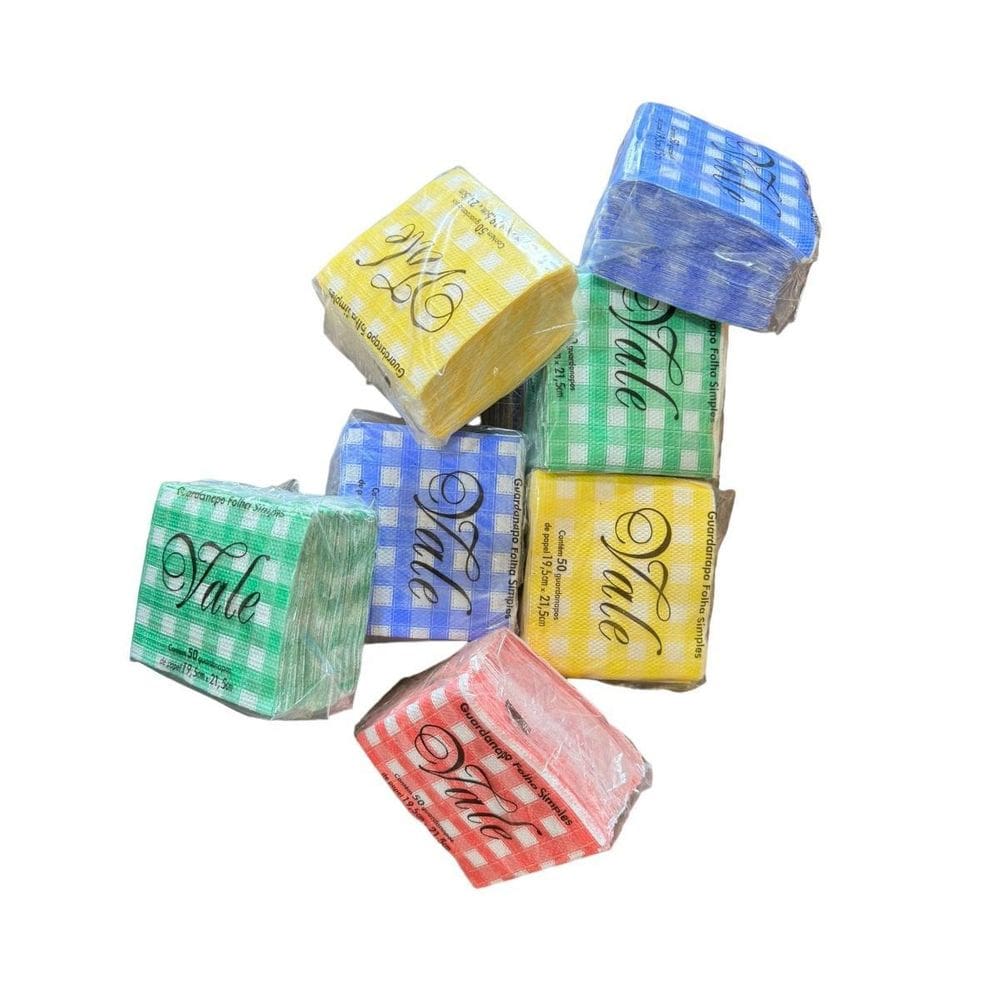 Guardanapo De Papel Xadrez Com 100Un Descartável Festa