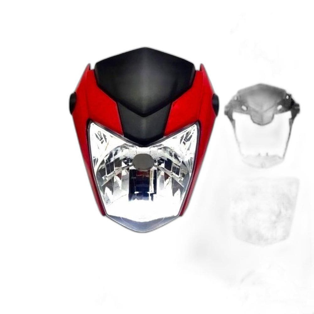 Kit Carenagem De Farol Titan 160 17 Vermelho Guarau