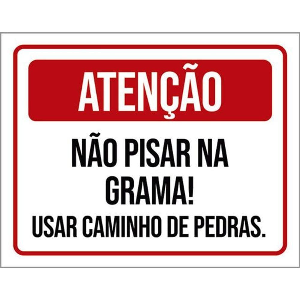 Kit 5 Placas Não Pisar Na Grama Caminho Pedras 36X46