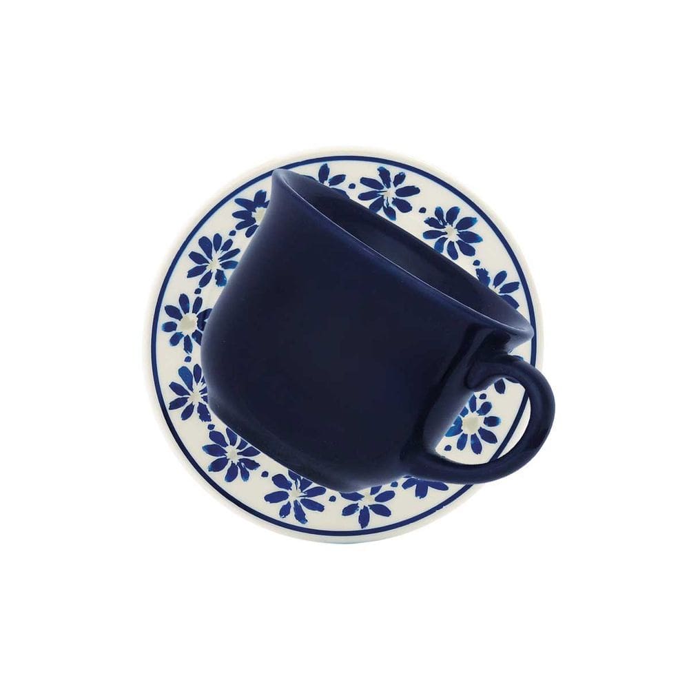 Jogo de Xícaras de Chá Donna - Margaridas - 12 Peças - Biona