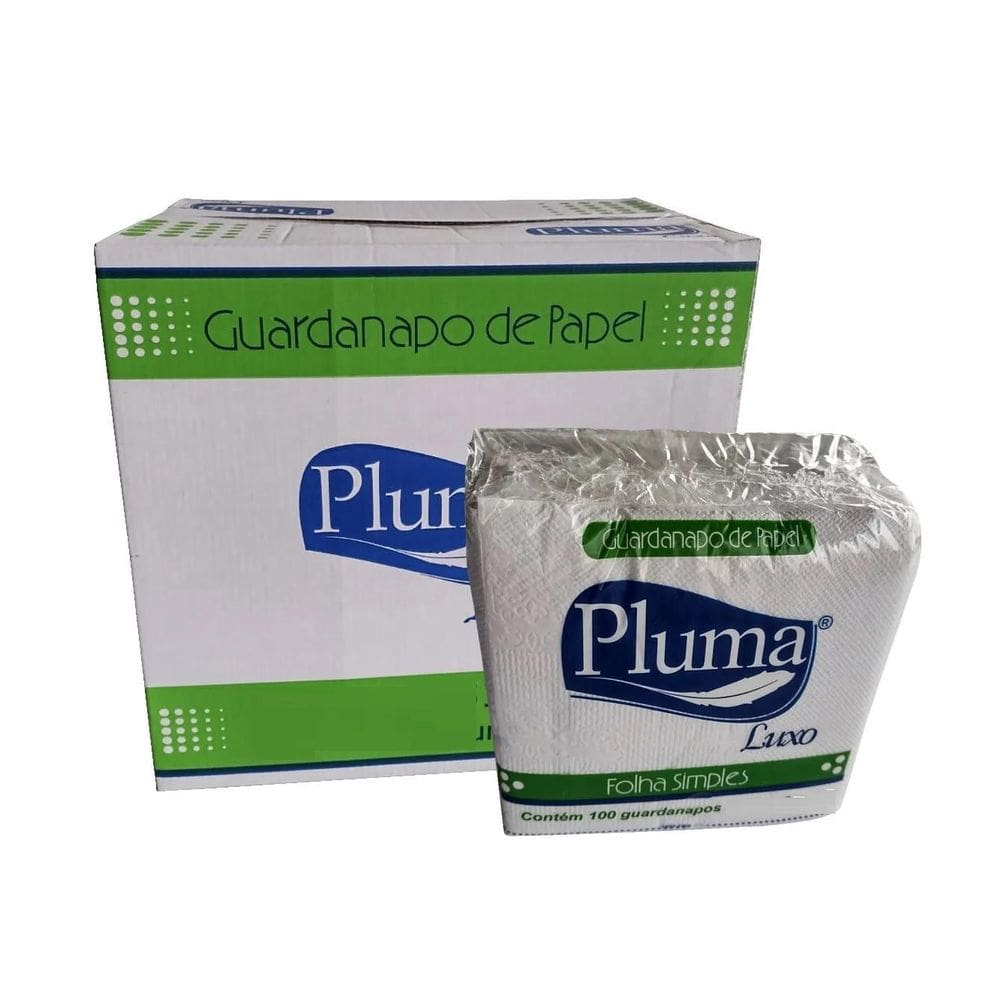 Guardanapos de Papel 20x21cm - 5.000 Unidades - Marca Pluma