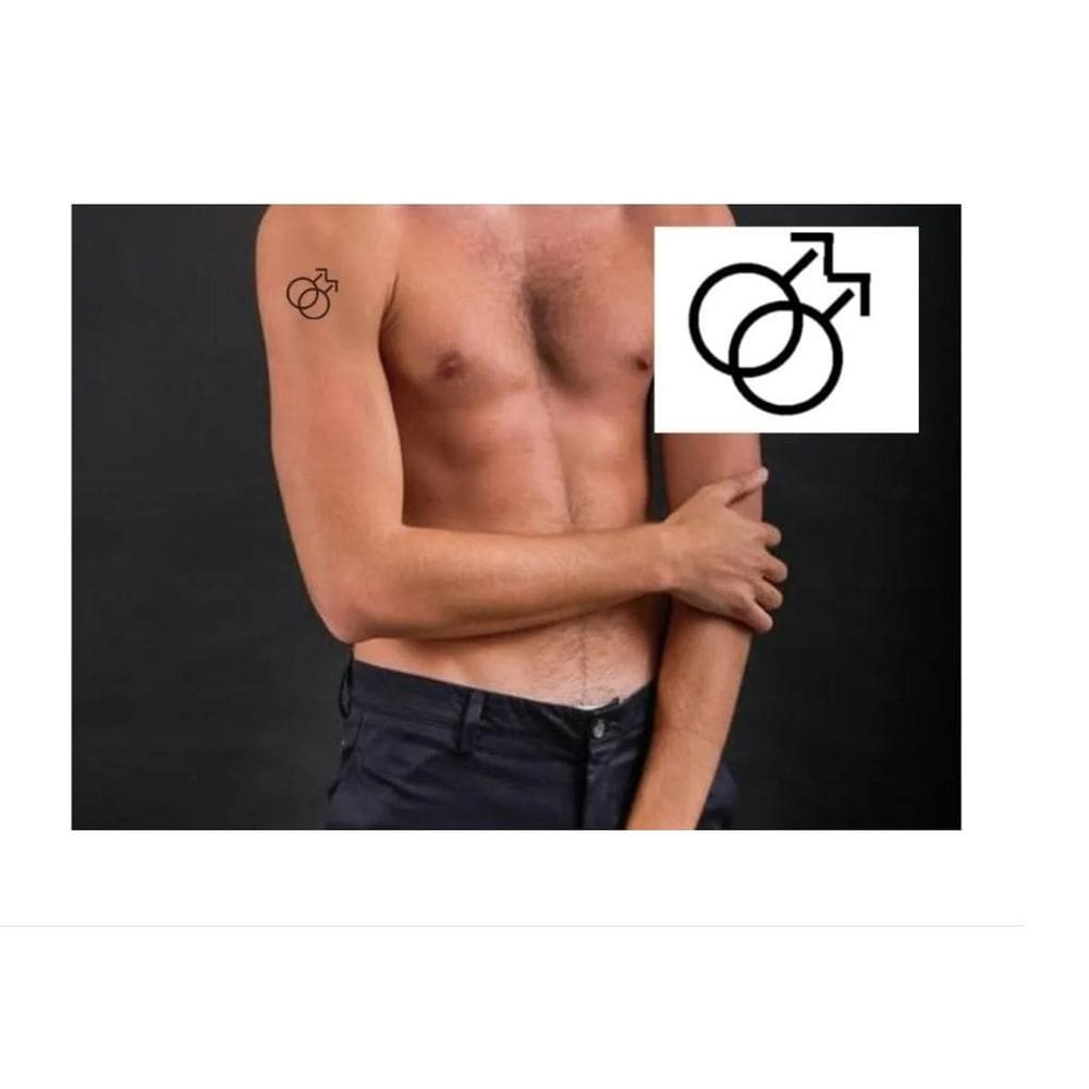 Tatuagem Temporária Lgbt Símbolos Orgulho Gay