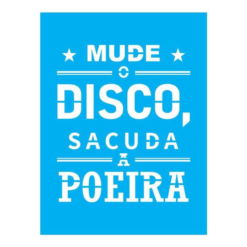 Stencil Tamako Mude O Disco - 15X20Cm - Ref A2901