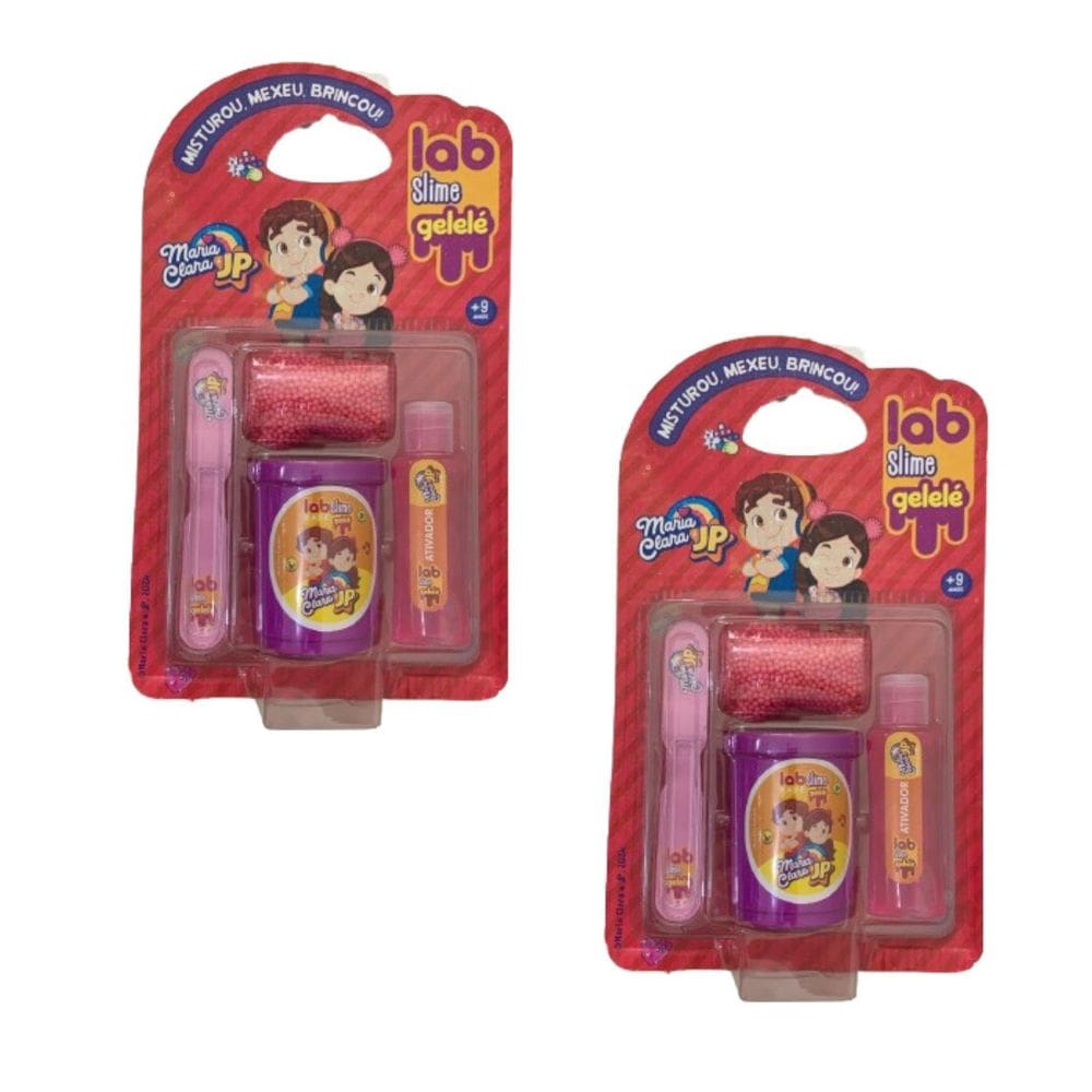 Slime Gelelé Maria Clara E Jp Laboratório Novo Kit Com 2
