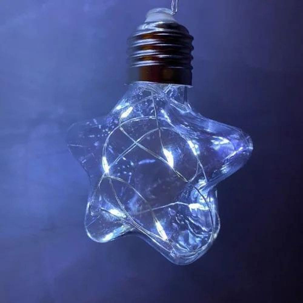 Fio Led 10 Lâmpadas Estrelas Fio Fada Usb E Pilha Aa