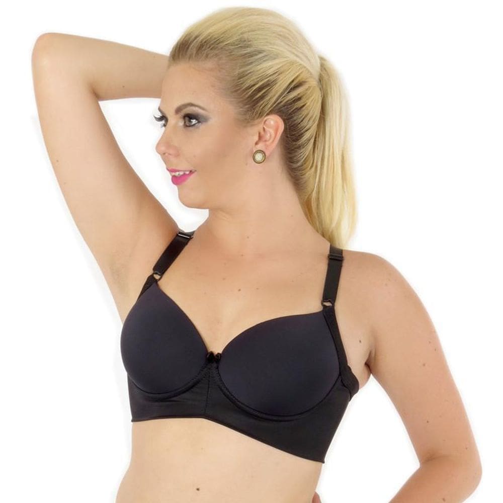 Sutiã Com Bojo De Sustentação Lateral - Tamanho M Preto