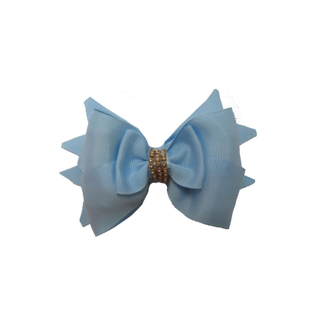 Laço Azul Claro De Cabelo Adulto Elegante De Luxo-No
