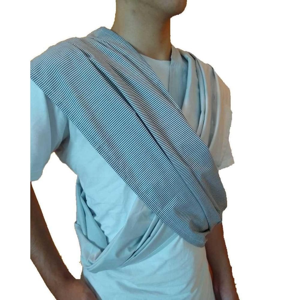 Fastsling Canguru Piêpaô Fast Sling Listras + Cinza Claro