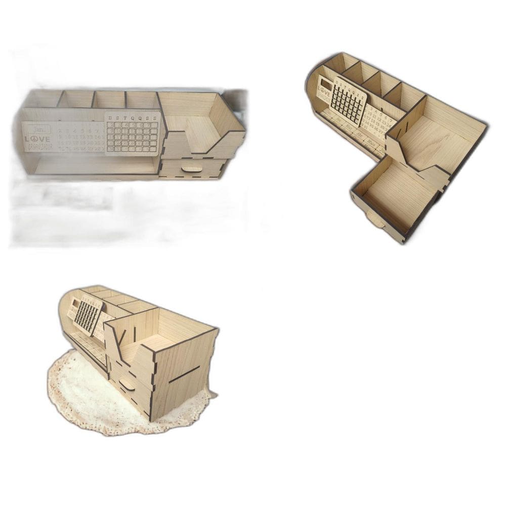 Porta Treco Porta Jóias Com Calendário De Todos Os Meses Mdf