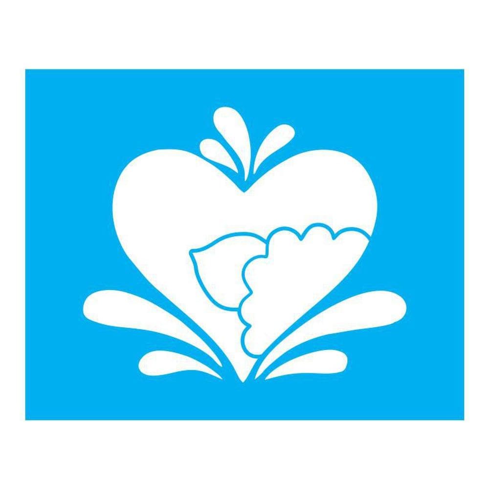 Stencil Tamako Country Coração - 20X25Cm - Ref B840