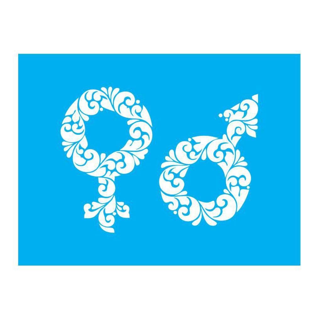 Stencil Tamako Símbolos - 15X20Cm - Ref A2172