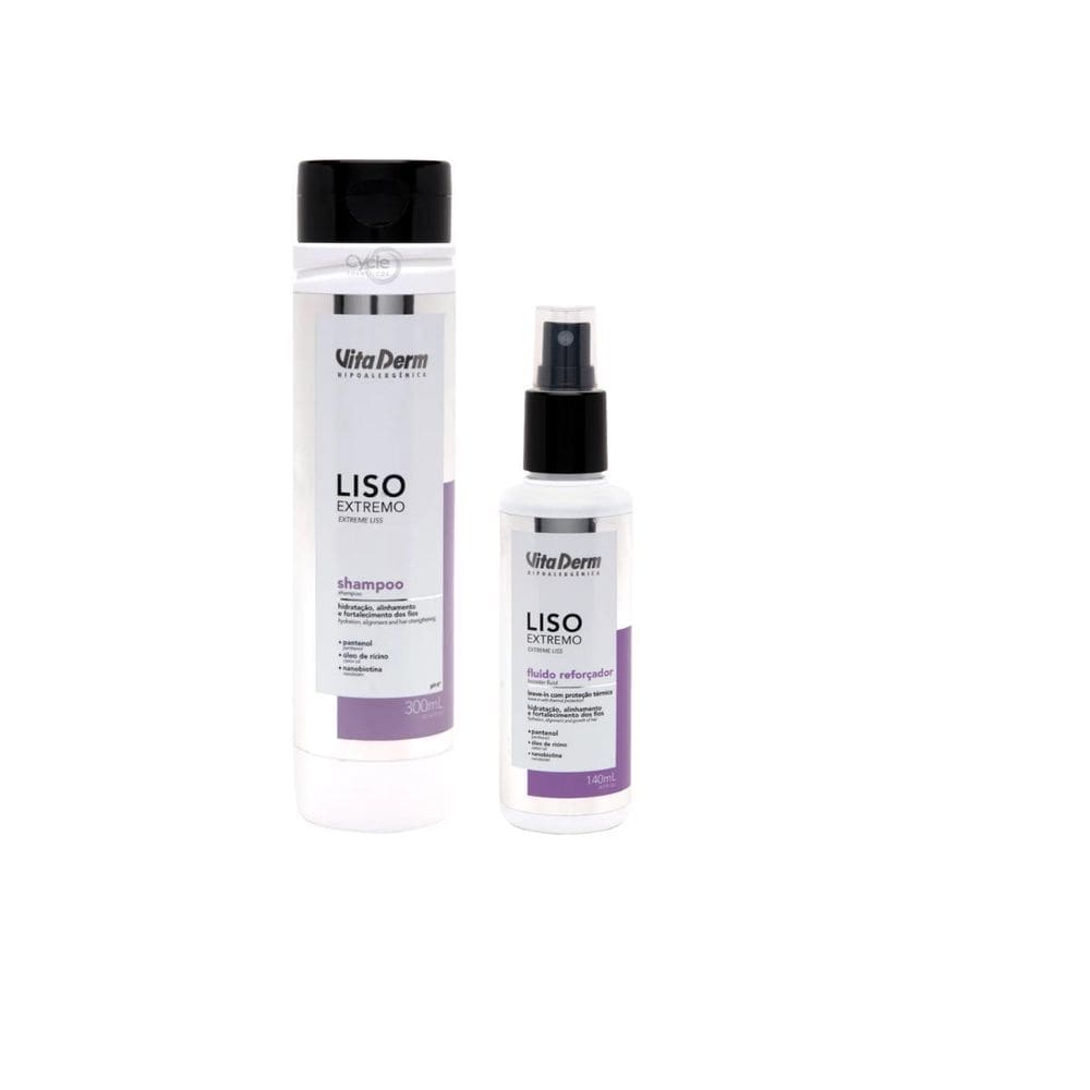 Kit Shampoo E Leave In Liso Extremo Vita Derm