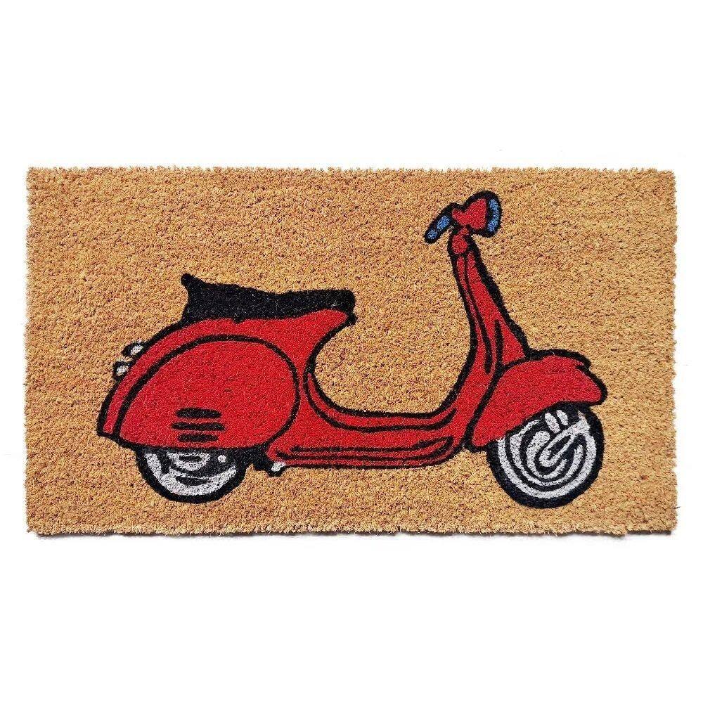 Capacho Retangular Fibra De Coco Base Pvc 60X33Cm - Vespa