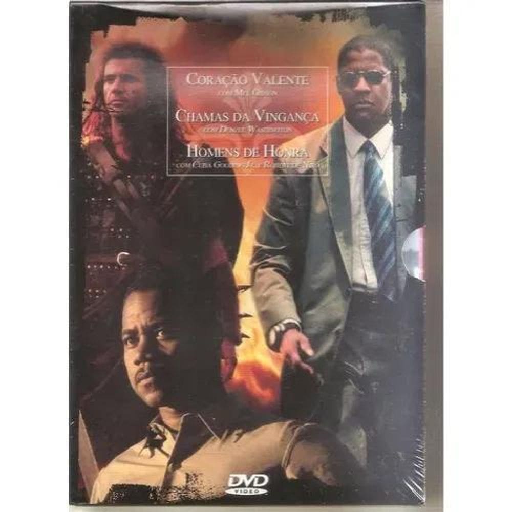 Dvd - Coração Valente, Chamas Da Vingança, Homens De Honra
