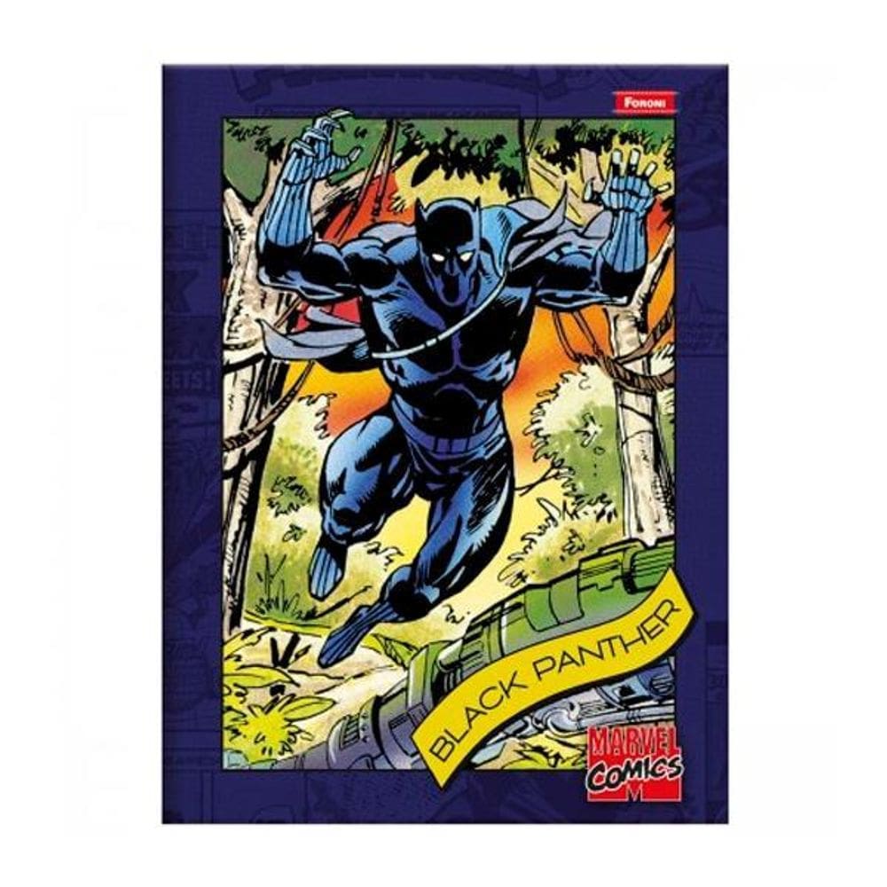 Caderno Brochura Pantera Negra 80F Marvel Comics - Foroni