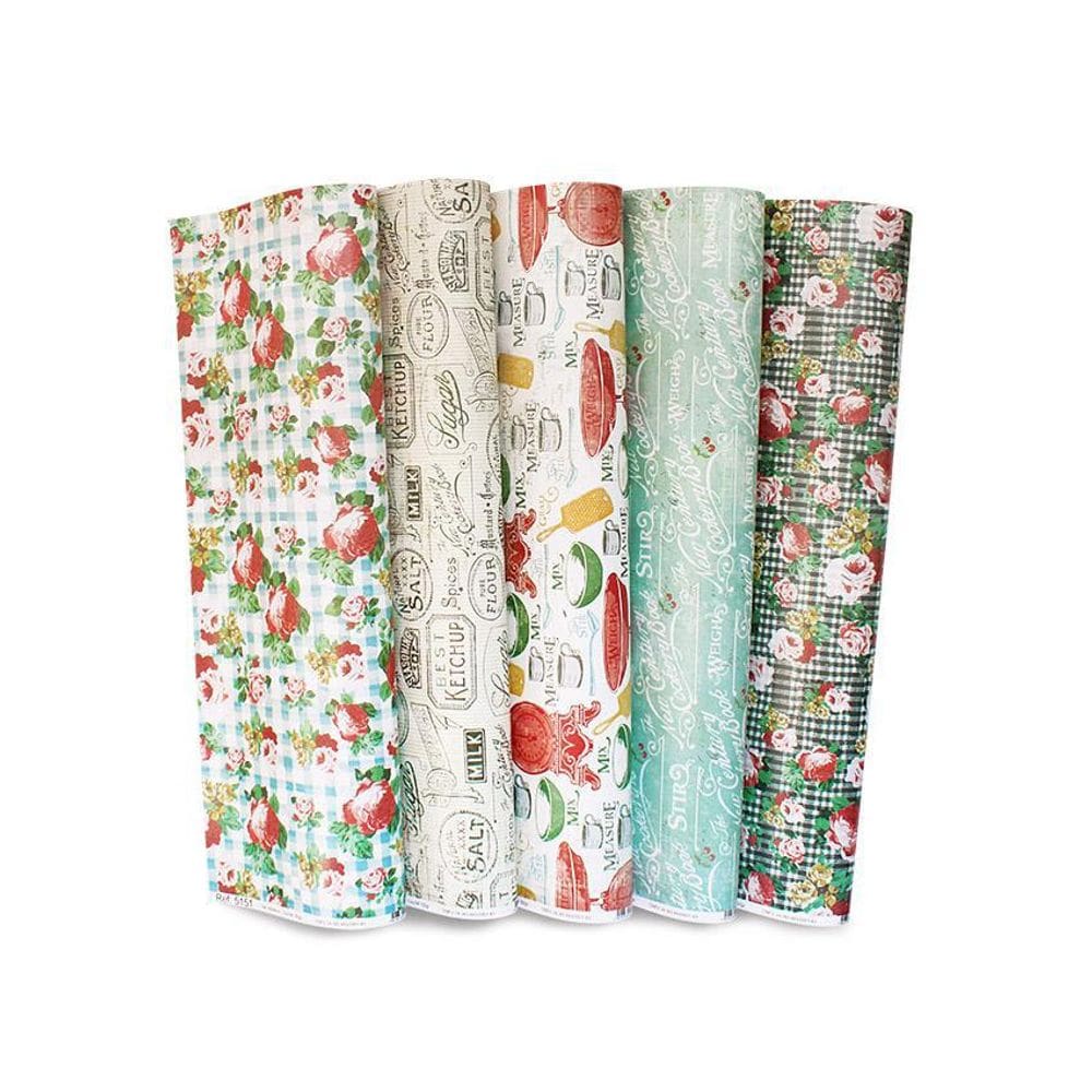 Papel Com Estampa Tex Papel Coleção Country Kitchen Ref C10