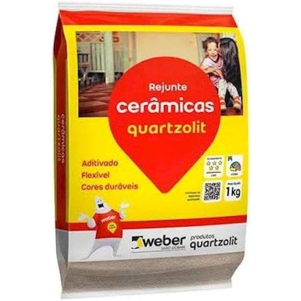 Rejunte Ceramicas Bege Quartzolit 1Kg